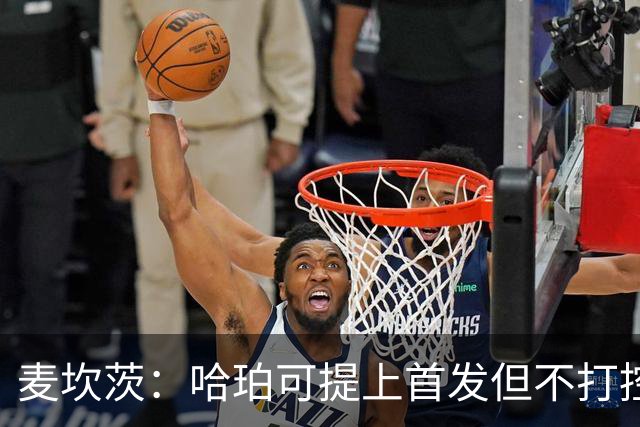 麦坎茨：哈珀可提上首发但不打控卫 建议马刺留福克斯打五小